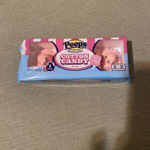 Peeps Cotton Candy Flavored Marshmallow Chicks 5 Count 1.5 oz Pack